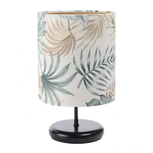 Czarna lampka nocna boho z abażurem w liście - S399 Korda - Lampy stojące - miniaturka - grafika 1