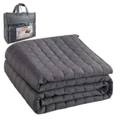 Poduszki, koce i materace lecznicze - Kołdra obciążeniowa 200x150 cm - wyposażenie sypialni ułatwiające zasypianie, niwelujące stres i pozwalające na pełne odprężenie (19532/19533) - miniaturka - grafika 1
