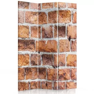Parawan dwustronny FEEBY, Cegła Mur Tekstura 110x170 - Parawany - miniaturka - grafika 1