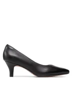 Półbuty damskie - Clarks Półbuty Linvale Jerica 261372084 Czarny - miniaturka - grafika 1