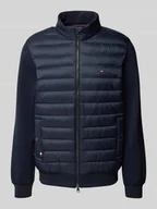 Kurtki męskie - Bluza rozpinana pikowana o kroju regular fit z zamkiem błyskawicznym - miniaturka - grafika 1