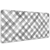 Podkładki na biurko - Ochronna podkładka na biurko Szara krata 100x50 cm, Dywanomat - miniaturka - grafika 1