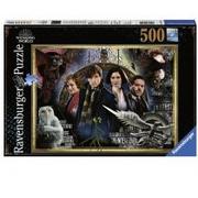 Puzzle - Ravensburger Puzzle 500 elementów Harry Potter Fantastyczne zwierzęta - miniaturka - grafika 1