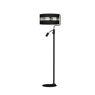 Milagro Lampa Podłogowa ULTIMO BLACK 1xE27 + 1x mini GU10 MLP7344 - Lampy stojące - miniaturka - grafika 1
