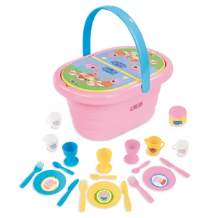 Smoby Świnka Peppa Koszyk piknikowy z akcesoriami 310529 - Zabawki AGD - miniaturka - grafika 1
