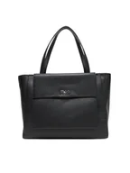 Torebki damskie - Calvin Klein Torebka Ck Re-Lock Medium Shopper LV04F3223G Czarny - miniaturka - grafika 1
