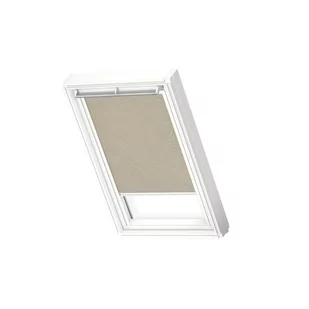 Roleta zaciemniająca do okna dachowego 78x118 cm beżowa z białą ramą Velux - Rolety - miniaturka - grafika 1