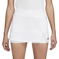 Spódnice - Nike Damska spódnica Nikecourt Dri-Fit Victory, biała/czarna, DH9779-100, XL - miniaturka - grafika 1