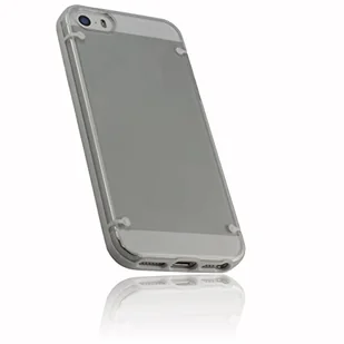 mumbi podwójne twarde etui na telefon komórkowy TPU twardy tył do iPhone 5 biały - Etui i futerały do telefonów - miniaturka - grafika 1