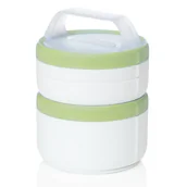 Termosy - Pojemniki Humangear Stax EatSystem XL - white / green - miniaturka - grafika 1
