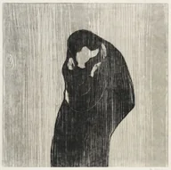 Plakaty - The Kiss IV (1902), Edvard Munch -  plakat Wymiar do wyboru: 40x60 cm - miniaturka - grafika 1