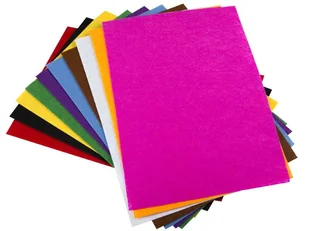 [55738] Filc dekoracyjny 20*30cm 1mm mix kolorów 10szt - Dekoratorstwo - miniaturka - grafika 1