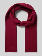 Apaszki i szaliki męskie - Szal z mieszanki wiskozy z wyhaftowanym logo - miniaturka - grafika 1