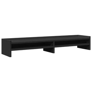 vidaXL Podstawa pod monitor czarna 100x24x16 cm materiał drewnopochodny - Akcesoria do monitorów - miniaturka - grafika 1