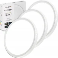 Lampy sufitowe - 3x Panel plafon sufitowy Led Natynkowy Okrągły 24W 2160lm Niemruga CCD Slim - miniaturka - grafika 1