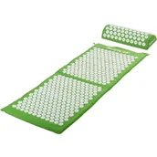 Akcesoria medycyny naturalnej - Movit Mata do akupresury z poduszką 130 x 50 cm, zielona - miniaturka - grafika 1