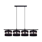 Lampy sufitowe - Nicea lampa wisząca 4xE27 czarna K-5203 - miniaturka - grafika 1