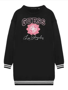 Guess Sukienka dzianinowa J5YK09 Z3OF0 Czarny Regular Fit - Sukienki i spódniczki dla dziewczynek - miniaturka - grafika 1