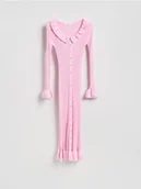 Sukienki - Reserved - Sukienka z wiskozy - różowy - miniaturka - grafika 1