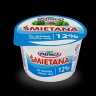 Śmietana - Piątnica Śmietana do sałatek sosów zup 12% 200 g - miniaturka - grafika 1