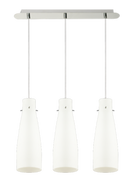 Lampy sufitowe - Lampex Lampa wisząca Rodan 3, biała - miniaturka - grafika 1