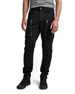 Spodnie męskie - G-STAR RAW Spodnie męskie Zip Pkt 3D Skinny Cargo, Czarny (Dk Black C105-6484), 32W / 30L - miniaturka - grafika 1