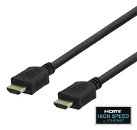 Kable komputerowe i do monitorów - Deltaco R00100015 kabel HDMI 5 m HDMI Typu A (Standard) Czarny R00100015 - miniaturka - grafika 1