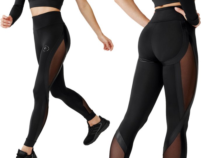 Damskie Legginsy Treningowe Push Up Wysoki Stan Rough Radical Etna Long