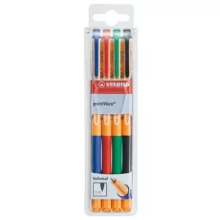 Pióro żelowe w etui, 4 sztuki - Długopisy - miniaturka - grafika 1