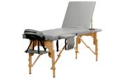 Stoły i łóżka do masażu - Bodyfit Stół łóżko do masażu 3-segmentowe drewniane uniwersalny 2730-uniw - miniaturka - grafika 1