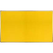 Tablice i flipcharty - ekoTAB Tablica tekstylna ekoTAB w aluminiowej ramie, 200x120 cm, żółta 535126 - miniaturka - grafika 1