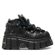 Glany damskie - Glany NEW ROCK M-106-S1 Czarny - miniaturka - grafika 1