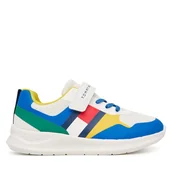 Buty dla chłopców - Sneakersy Tommy Hilfiger Flag Low Cut Lace-Up/Velcro T1X9-34369-1843 S Kolorowy - miniaturka - grafika 1