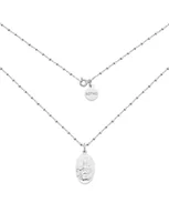 Naszyjniki - Srebrny naszyjnik z medalikiem - miniaturka - grafika 1