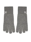 Rękawiczki - Calvin Klein Rękawiczki Emblem LV14D8016G Szary - miniaturka - grafika 1