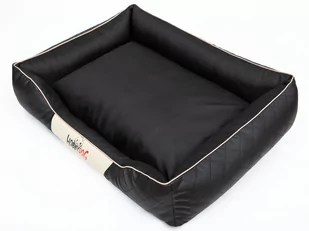 Hobbydog r4cepcza2 łóżko/sofa dla psa/kosz Cesar Perfect ze sztucznej skóry, kodura, czarna, rozmiar R4, 114 x 84 x 25 cm 5902052047864 - Legowiska dla psów - miniaturka - grafika 1