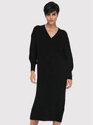 Sukienki - ONLY Sukienka dzianinowa New Tessa 15236372 Czarny Regular Fit - miniaturka - grafika 1