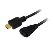 Kable komputerowe i do monitorów - Logilink Kabel HDMI 1.4, HDMI male - female Gold3 m (CH0057) - miniaturka - grafika 1