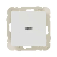 Wyłączniki światła i elektryczne - Efapel Włącznik schodowy z podświetleniem Logus biały - miniaturka - grafika 1