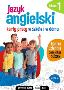Greg Język angielski. Karty pracy w szkole i w domu. Klasa 1 praca zbiorowa - Edukacja przedszkolna - miniaturka - grafika 1