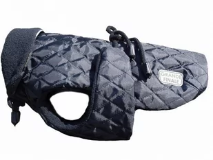 Grande Finale Derka czarna pikowana z futrem r.5/33cm - Ubranka dla psów - miniaturka - grafika 1