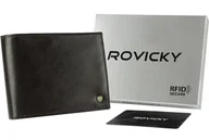Portfele - Portfel męski skórzany N61-RVT-3197 D.Brown - miniaturka - grafika 1
