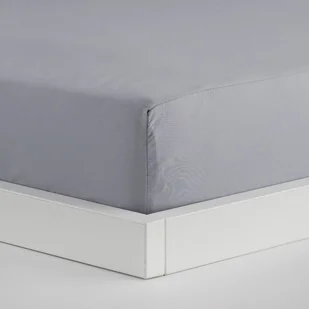 Szare prześcieradło z gumką 140x200 cm home&you z mikrofibry jasnoszare - Prześcieradła - miniaturka - grafika 1
