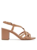 Sandały damskie - Geox Sandały D Virnilisa 65 S D55YZB 000TU C5000 Beżowy - miniaturka - grafika 1