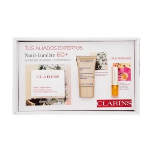 Clarins Nutri-Lumière Gift Set 60+ Zestaw Krem na dzień Nutri-Lumiére 50 ml + Krem na noc Nutri-Lumiére 15 ml + Olejek do ust Lip Comfort Oil 1,4 ml - Olejki do ciała i włosów - miniaturka - grafika 1