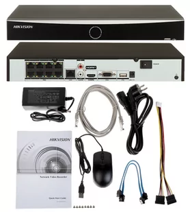 Zestaw monitoring po skrętce do domu biura sklepu Hikvision DS-2CD1143G2-I 4MP MD2.0 POE Dysk 2TB - Zestawy do monitoringu - miniaturka - grafika 2