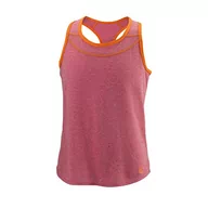 Koszulki i topy damskie - Wilson Tank Top, COMPETITION TANK II dziewczęcy top wielokolorowa Czerwony/pomarańczowy (granita/wschód słońca) M - miniaturka - grafika 1