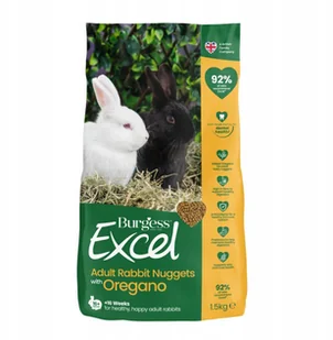 Burgess Excel Adult Rabbit med Oregano 1.5kg - Karma dla gryzoni - miniaturka - grafika 1