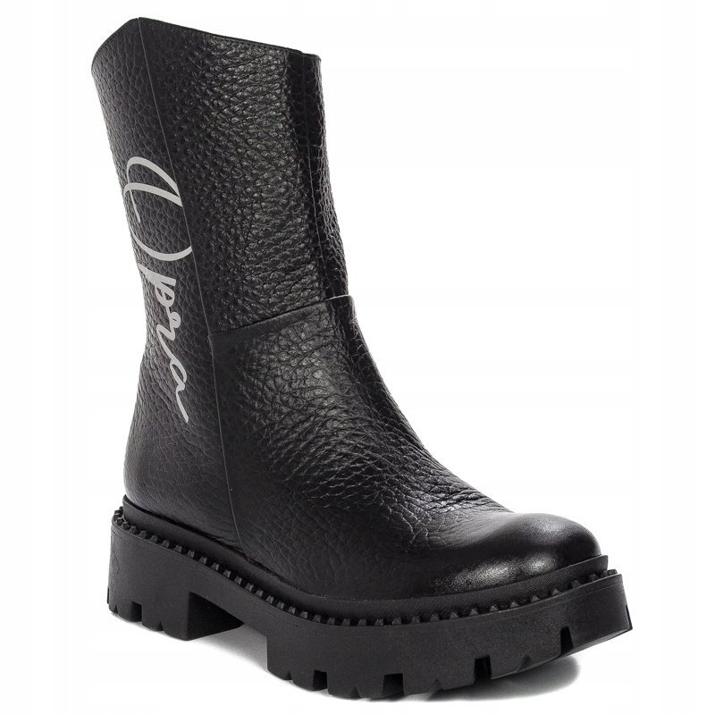 Opra Hana Black Botki damskie skóra OP067-01 r.39