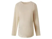 Bluzki ciążowe - esmara® Koszulka ciążowa z biobawełną z długim rękawem (Beżowy, S(36/38)) - miniaturka - grafika 1